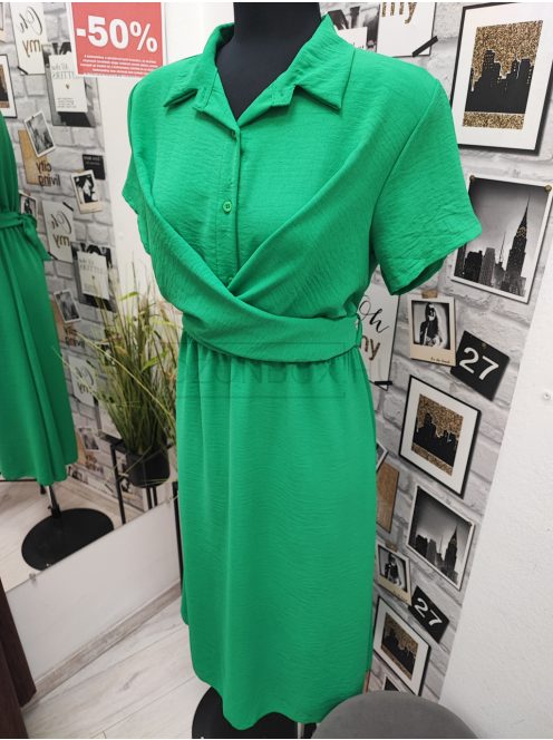 9517 Elena – elegáns nyári ruha (zöld)