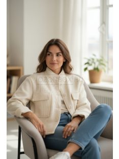 96886 Amara – krém-vanília oversize kabát