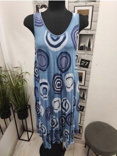 99702 Freesia – karikamintás nyári ruha (világoskék)