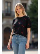 A1287 Amoura Knit női mintás kötött felső