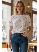 A1287 Amoura Knit női mintás kötött felső