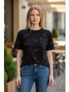 A1287 Amoura Knit női mintás kötött felső