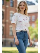 A1287 Amoura Knit női mintás kötött felső