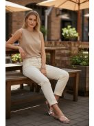 BF5128-12B Evelyne Ivory Mom-Fit nadrág