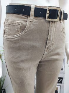 BQ1037-59 MS High Waist, Wide Leg nadrág (mogyoró)