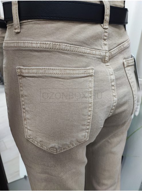 BQ1037-59 MS High Waist, Wide Leg nadrág (mogyoró)