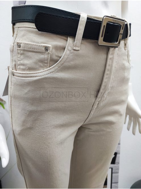 BQ1037-9A MS High Waist, Wide Leg nadrág (lágy bézs)
