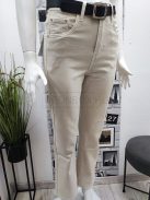 BQ1037-9A MS High Waist, Wide Leg nadrág (lágy bézs)