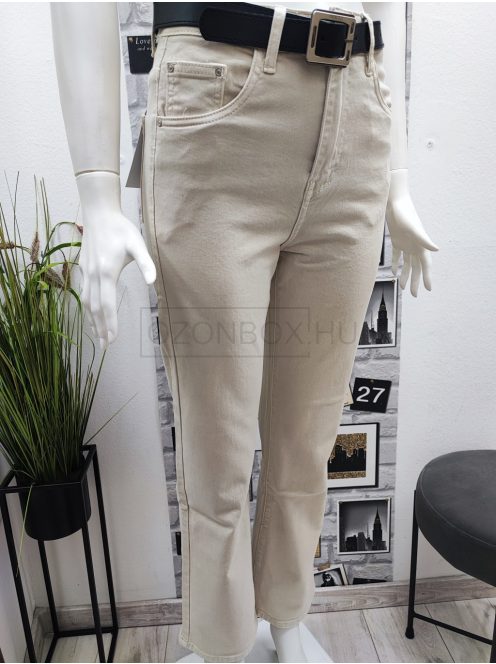 BQ1037-9A MS High Waist, Wide Leg nadrág (lágy bézs)