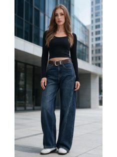 BQ5287 CASSANDRA – sötétkék WIDE LEG női farmernadrág