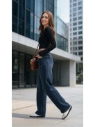 BQ5287 CASSANDRA – sötétkék WIDE LEG női farmernadrág