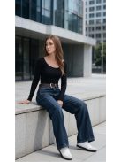BQ5287 CASSANDRA – sötétkék WIDE LEG női farmernadrág