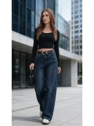 BQ5287 CASSANDRA – sötétkék WIDE LEG női farmernadrág