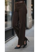 BQ5910-21 OTTAVIA – csokoládébarna WIDE LEG női farmernadrág