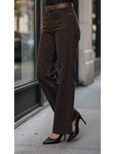   BQ5910-21 OTTAVIA – csokoládébarna WIDE LEG női farmernadrág