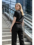 BQ9320-13 Noemi - egyenes szárú farmernadrág (fekete)