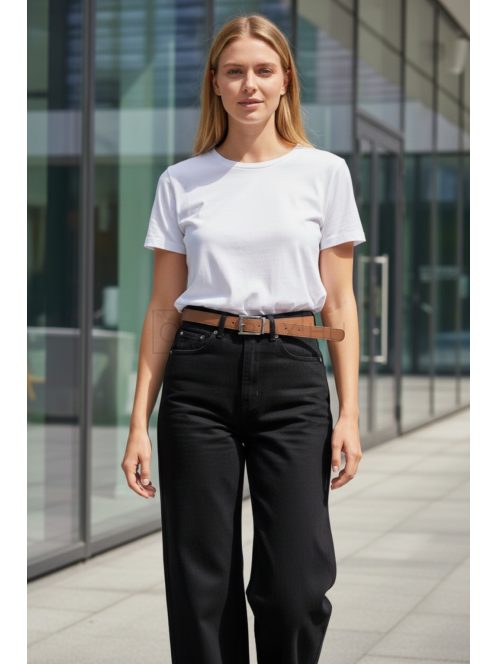 BQ9320-13 Noemi - egyenes szárú farmernadrág (fekete)