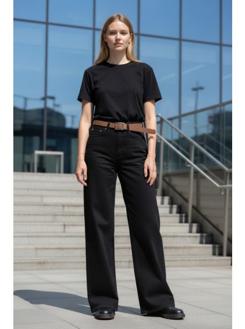 BQ9320-13 Noemi - egyenes szárú farmernadrág (fekete)