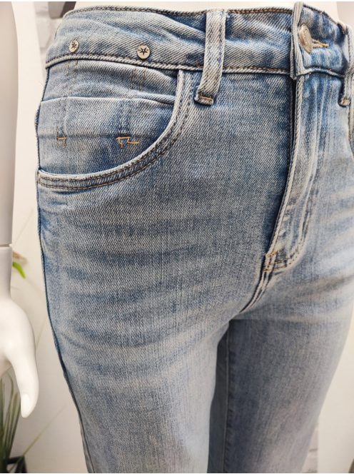 BQ9850 MS High Waist, Wide Leg farmernadrág