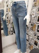 BQ9850 MS High Waist, Wide Leg farmernadrág