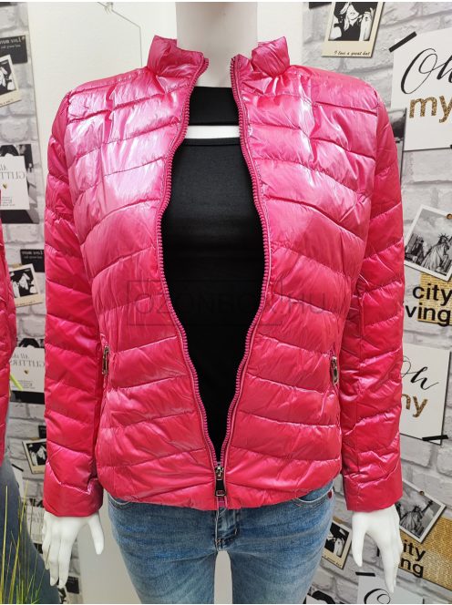 WANDA női steppelt átmeneti kabát pink színben