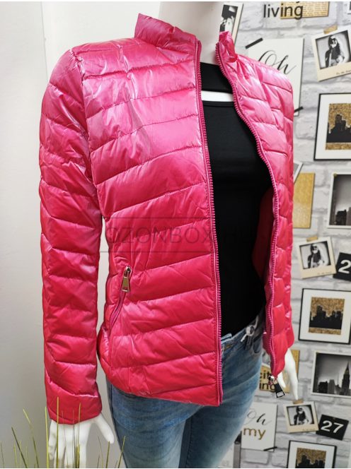 WANDA női steppelt átmeneti kabát pink színben