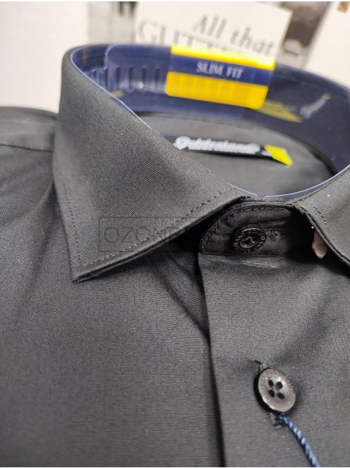 DSM-420L SLIM FIT férfi hosszú ujjú ing fekete