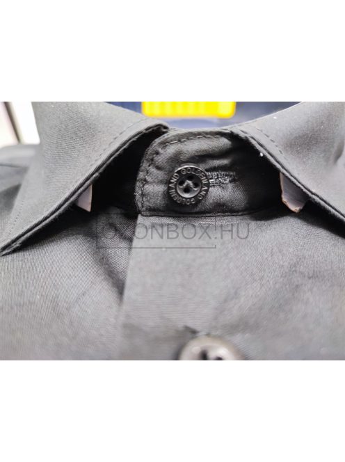 DSM-420L SLIM FIT férfi hosszú ujjú ing fekete
