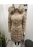DX8836D BOLOGNA női hosszú karcsúsított kabát bézs színben
