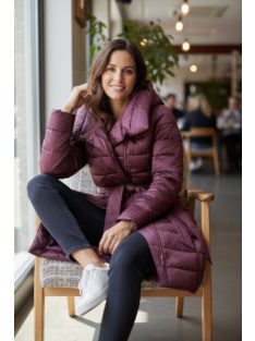 DX8972F Amara – Bordó kabát nagy kapucnival