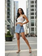 E2532 Zelina Denim farmer szoknyashort
