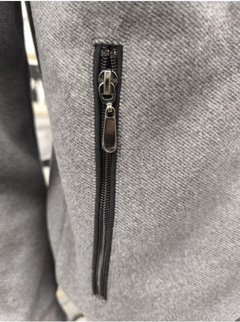 F-500 MARCOSTAR férfi hosszú ujjú cipzáras kardigán (szürke)