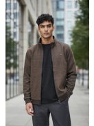 F-500 MARCOSTAR férfi hosszú ujjú cipzáras kardigán (kávébarna)