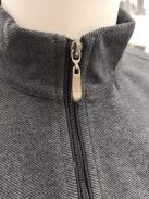 F-500 MARCOSTAR férfi hosszú ujjú cipzáras kardigán (füstfekete)