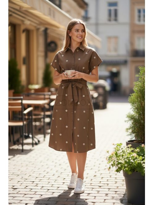 G66205 Marenne Pure ruha (kávé)