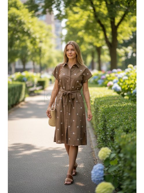 G66205 Marenne Pure ruha (kávé)