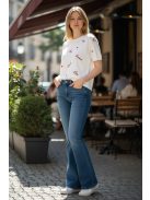 J2638-4 Selena Curve női magasderekú trapéz farmer