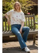 J2638-4 Selena Curve női magasderekú trapéz farmer