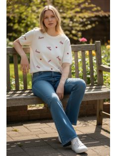 J2638-4 Selena Curve női magasderekú trapéz farmer