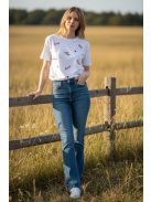 J2638-4 Selena Curve női magasderekú trapéz farmer