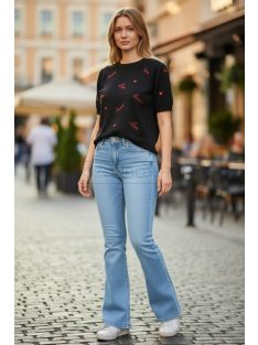 JLW2616-4 Lunara Chic női csípő trapéz farmernadrág