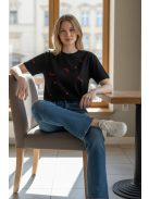 JLW2616-4 Lunara Chic női csípő trapéz farmernadrág