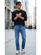 KA2721-H Marlon férfi farmernadrág – középkék