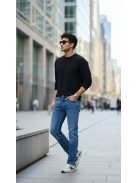 KA2721-H Marlon férfi farmernadrág – középkék