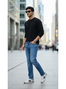KA2721-H Marlon férfi farmernadrág – középkék