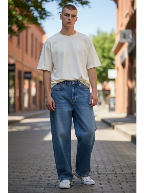 KT53-4 Nordic Flow férfi egyenes szárú farmer