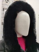 LZ12601-1 CRISTINA női steppelt műbőrkabát fekete színben