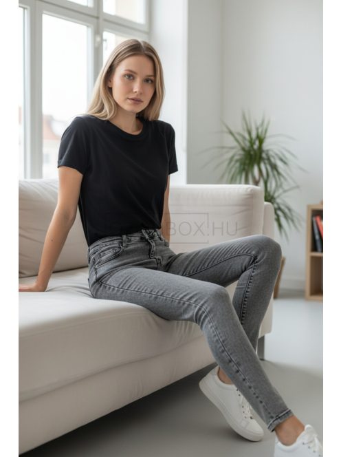 M2727E Velora Grey női skinny push-up farmer