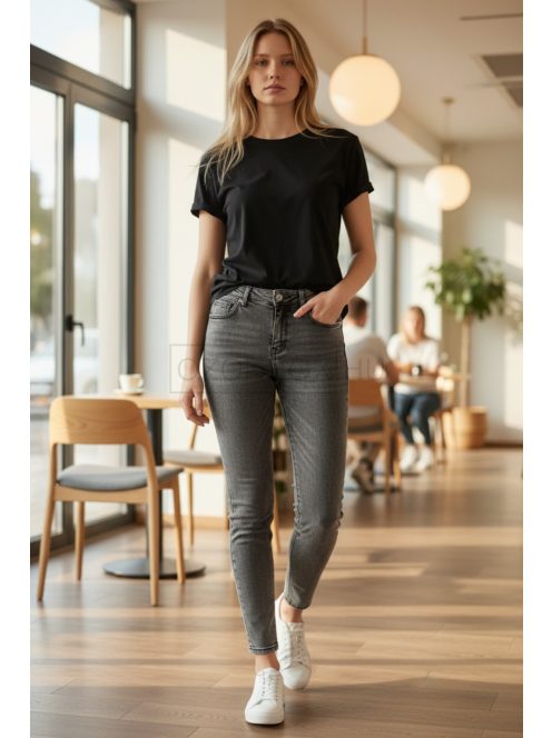 M2727E Velora Grey női skinny push-up farmer