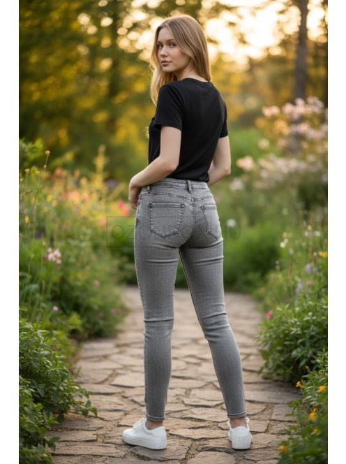 M2727E Velora Grey női skinny push-up farmer